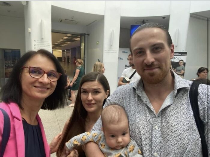 Halina Głowacka ze znajomymi